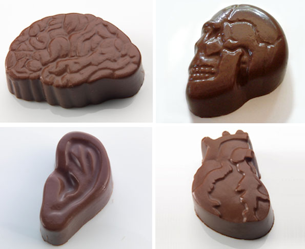 Brain, Ear, Hand - Shaped Chocolates Anyone? :: NoGarlicNoOnions