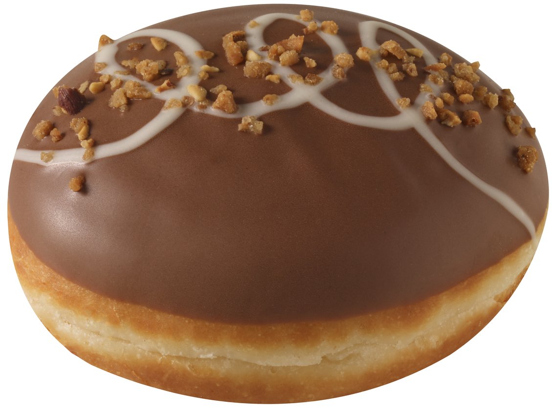 krispy kreme nutty chocolatta doughnut
