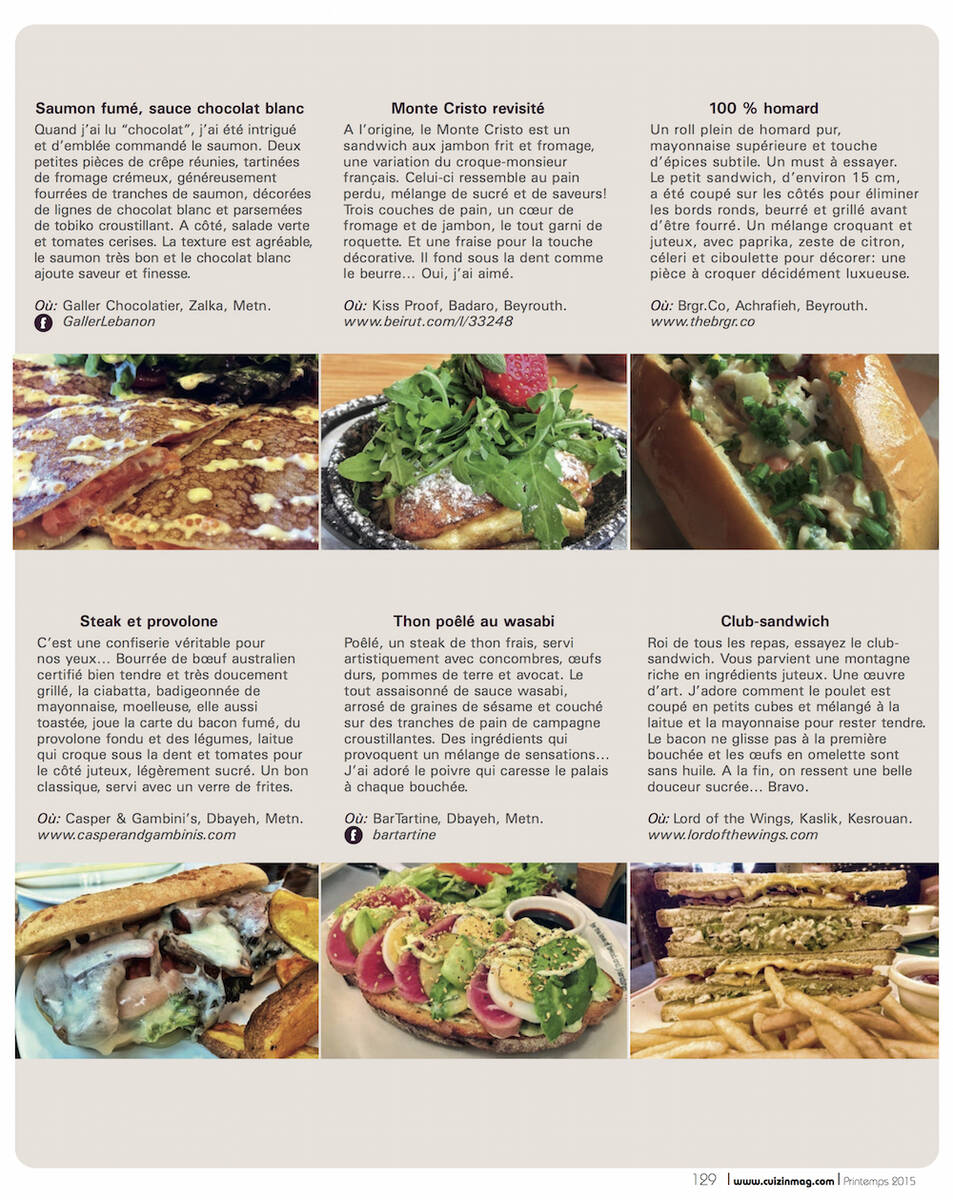 Sandwiches Cuizine 2