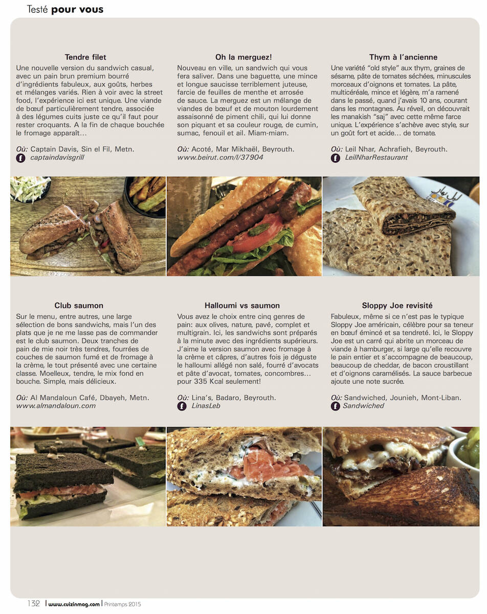 Sandwiches Cuizine 5