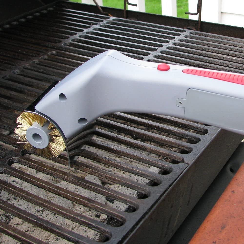 battery-operated grill brush