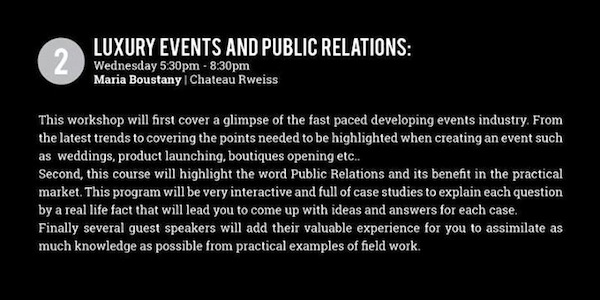 Luxury Event and Public Relations